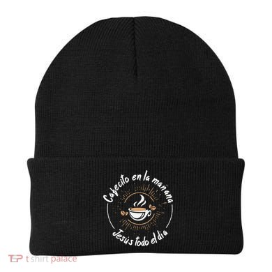 Cafecito Y Jesus Reagalo Cristiano Christian Spanish Beanie