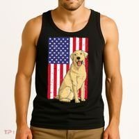 Cool Yellow Lab Art For Yellow Labrador Retriever Tank Top thumb 3