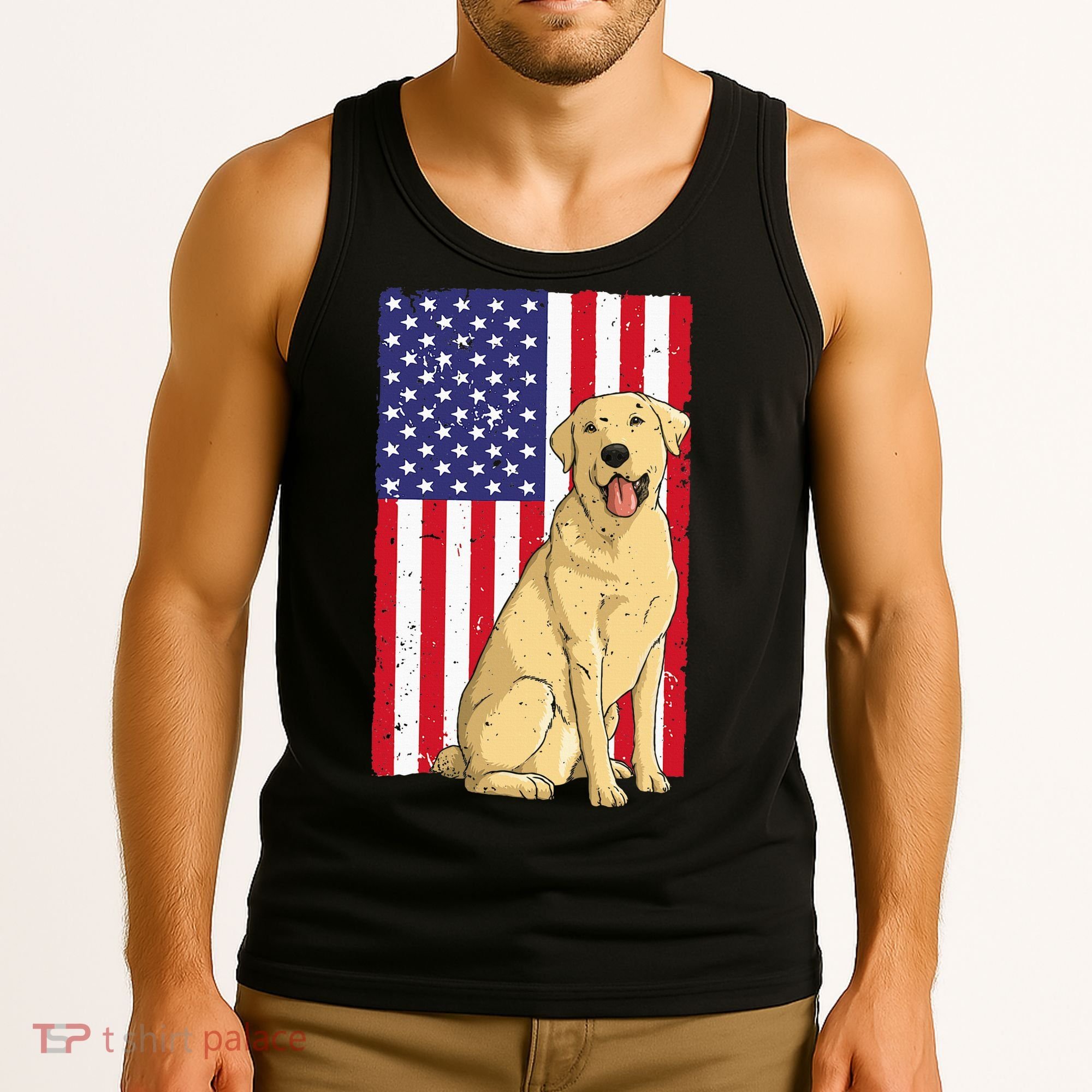 Cool Yellow Lab Art For Yellow Labrador Retriever Tank Top