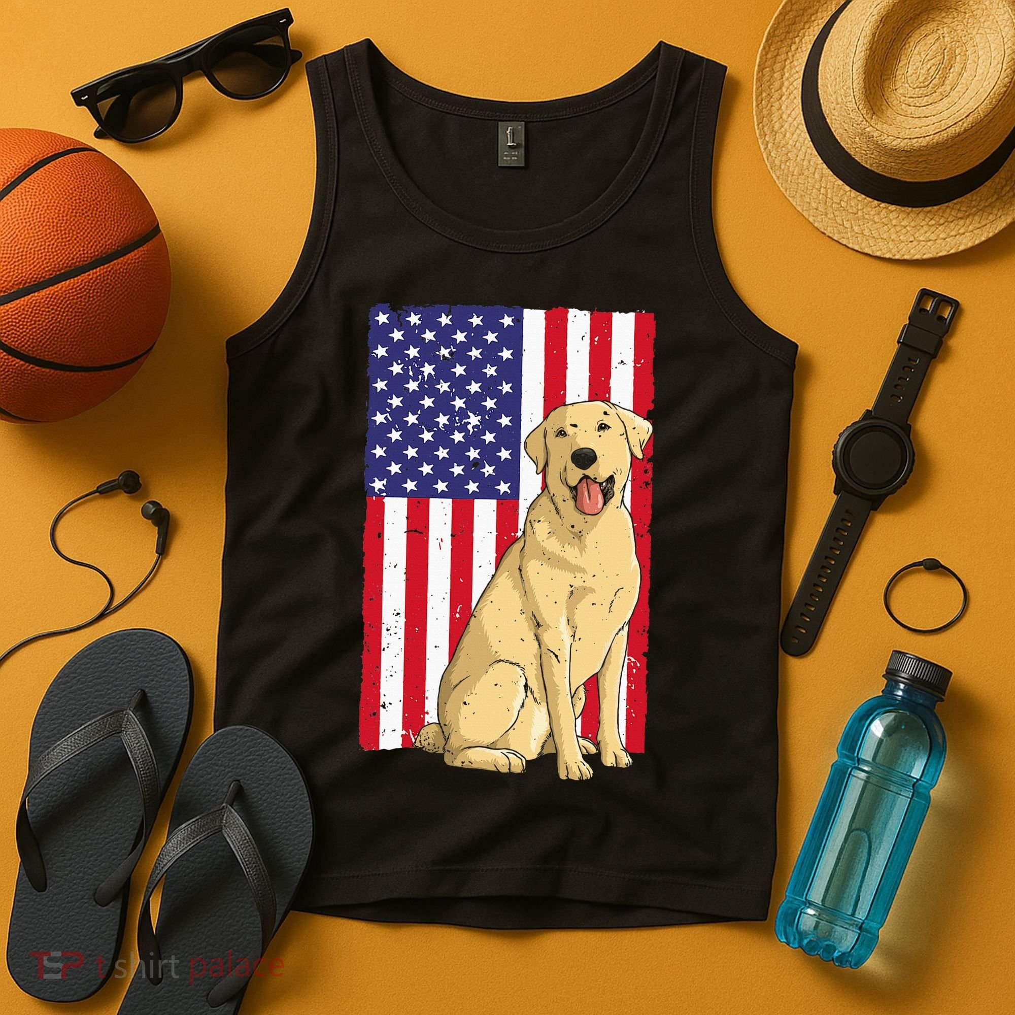 Cool Yellow Lab Art For Yellow Labrador Retriever Tank Top