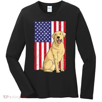Cool Yellow Lab Art For Yellow Labrador Retriever Women's Long Sleeve Shirt