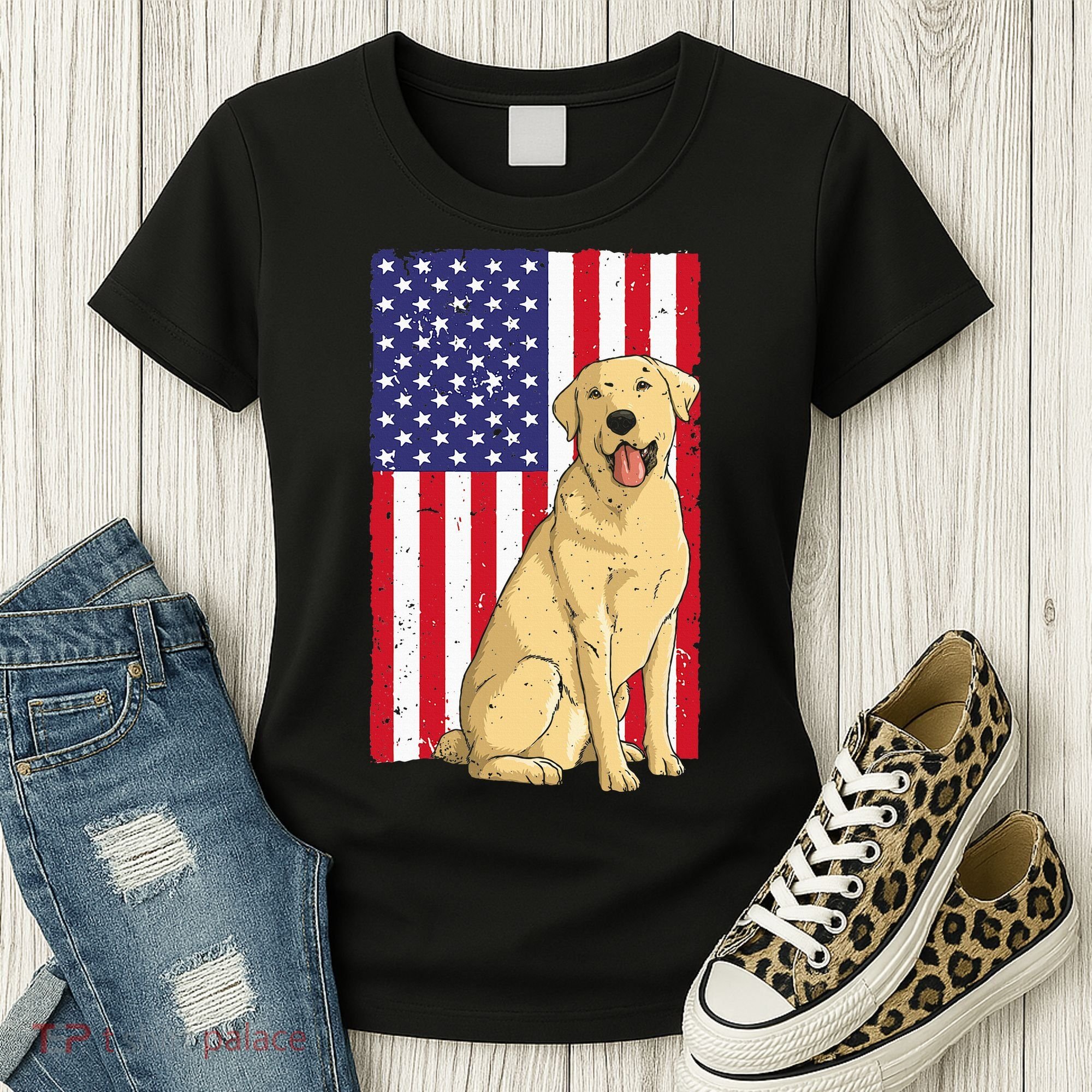 Cool Yellow Lab Art For Yellow Labrador Retriever Women's T-Shirt