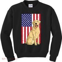 Cool Yellow Lab Art For Yellow Labrador Retriever Kids Sweatshirt thumb 0