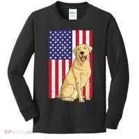 Cool Yellow Lab Art For Yellow Labrador Retriever Kids Long Sleeve Shirt thumb 0