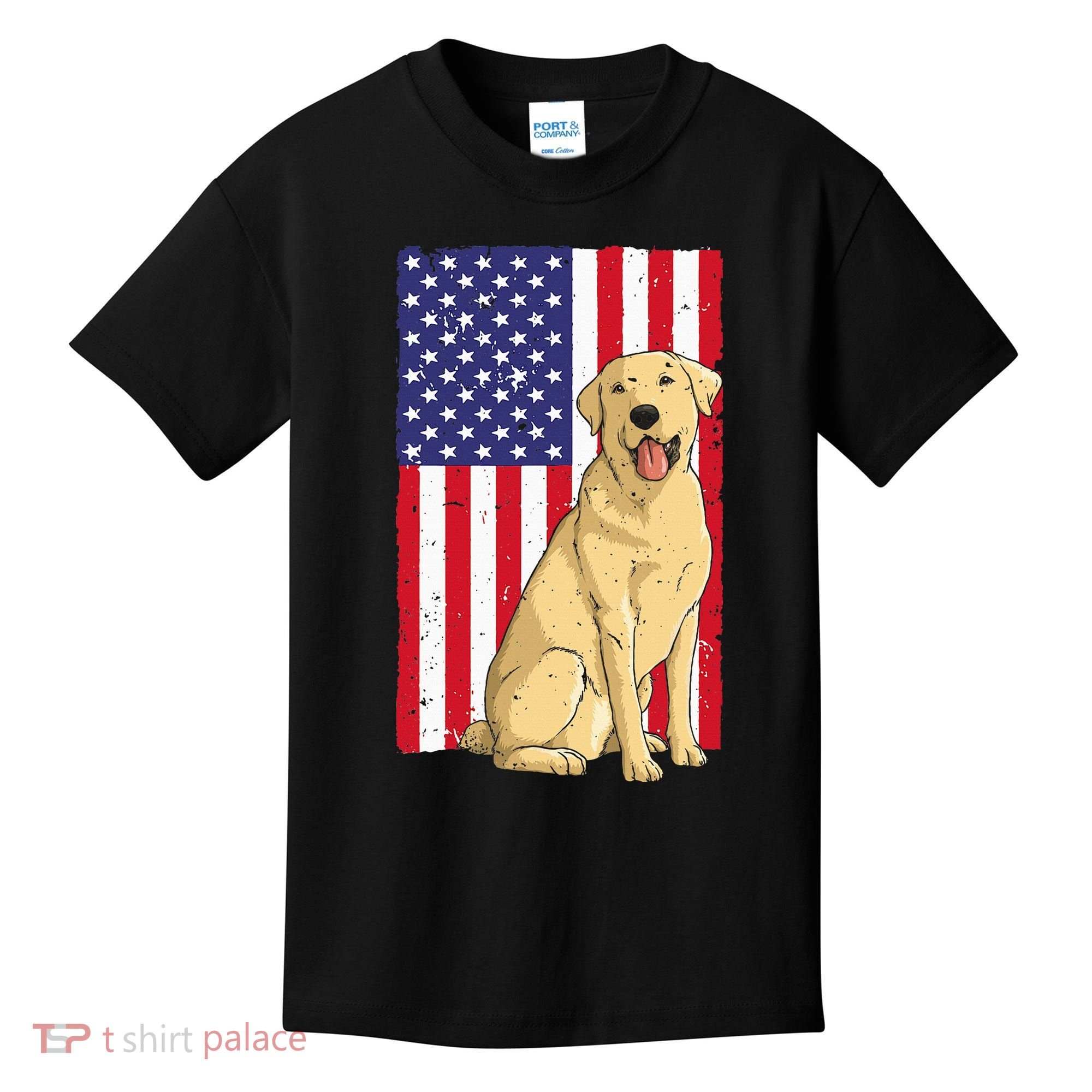 Cool Yellow Lab Art For Yellow Labrador Retriever Kids T-Shirt