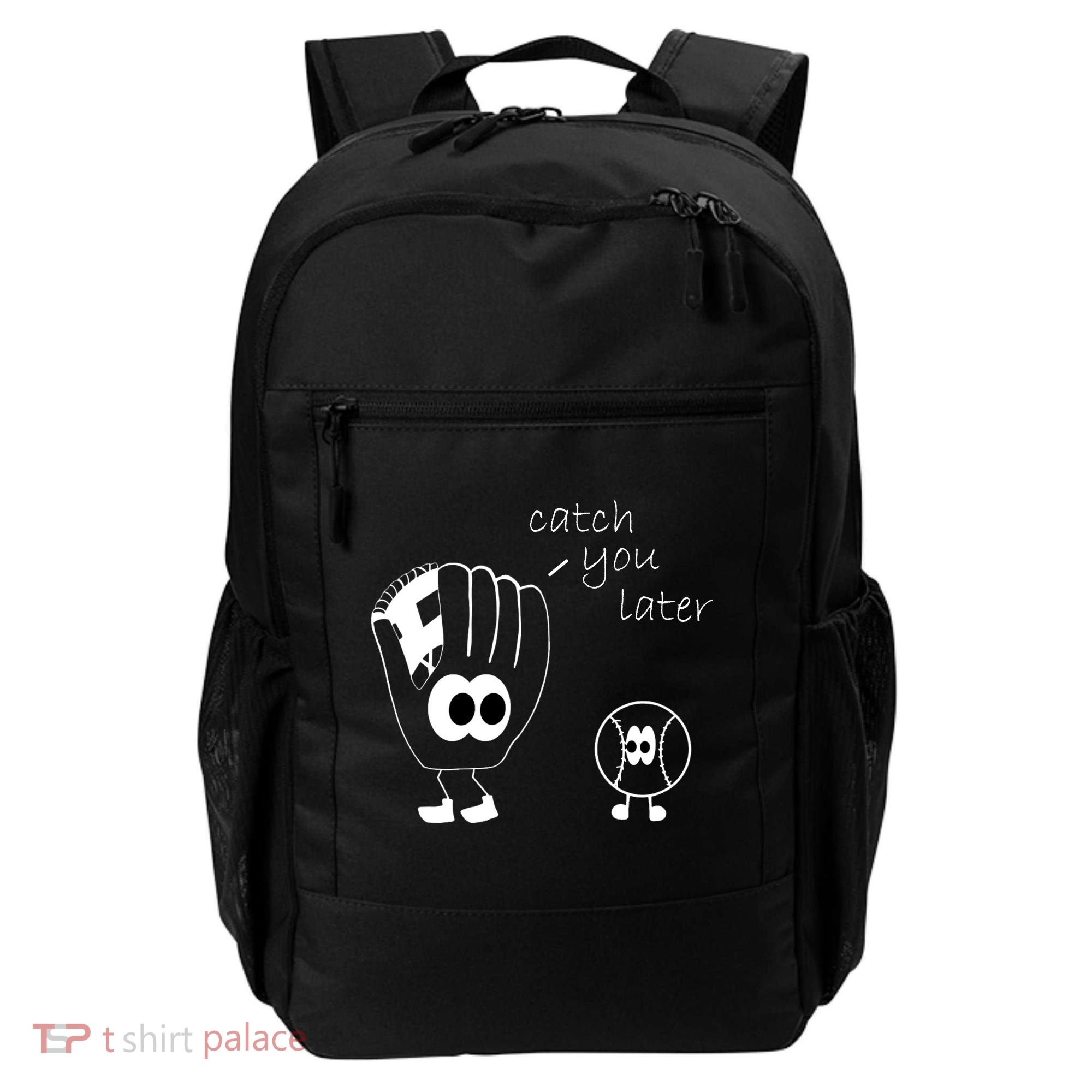 Catch You Later Funny Baseball Backpack