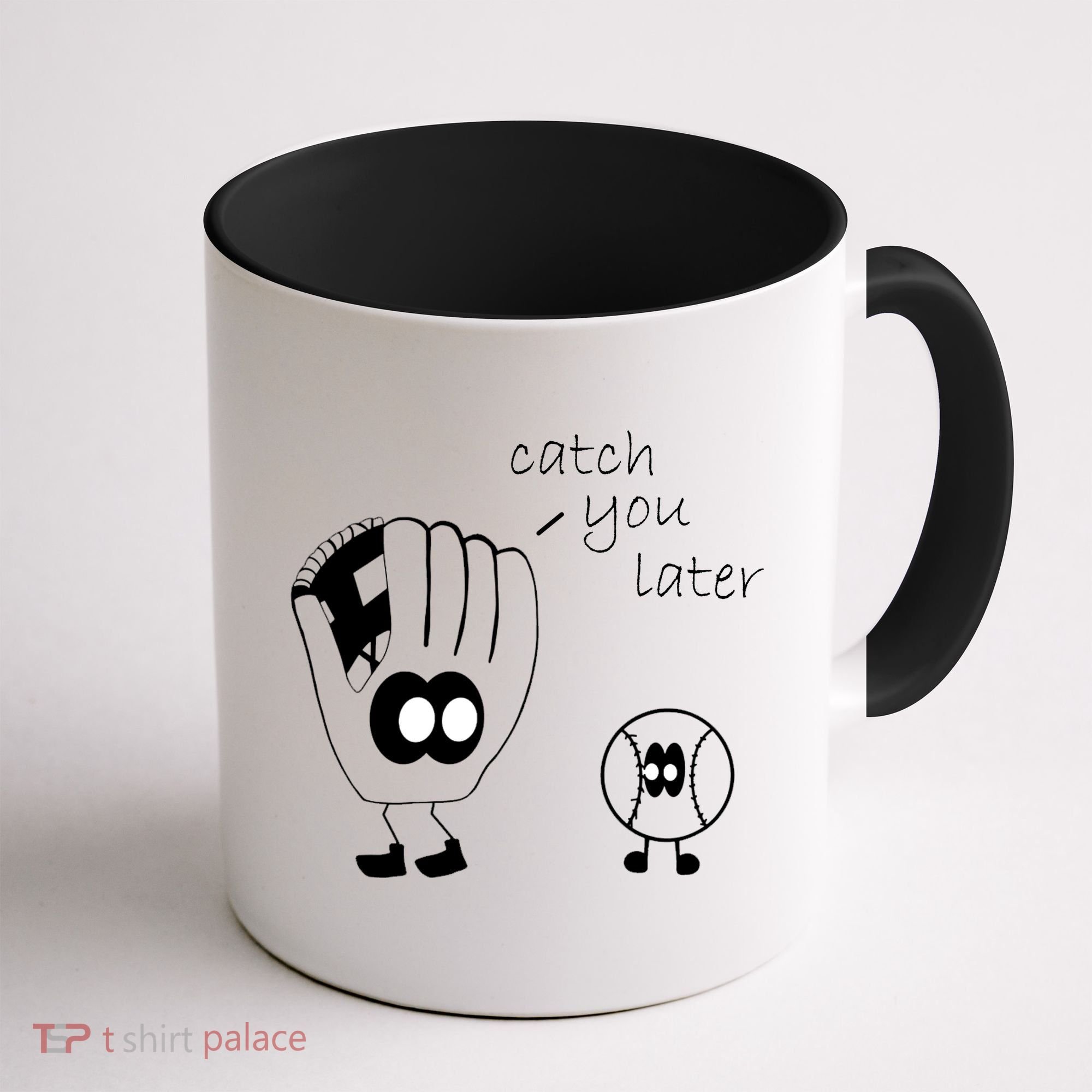 Catch You Later Funny Baseball Coffee Mug