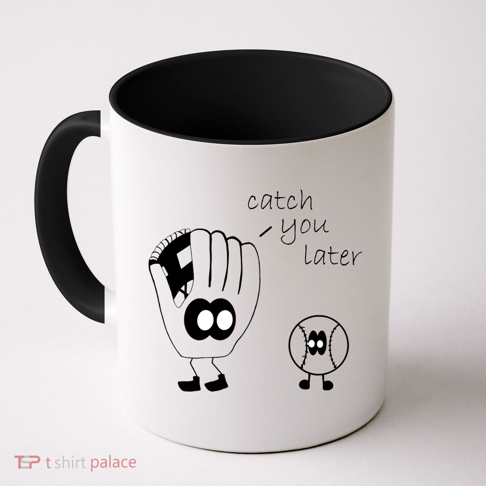 Catch You Later Funny Baseball Coffee Mug