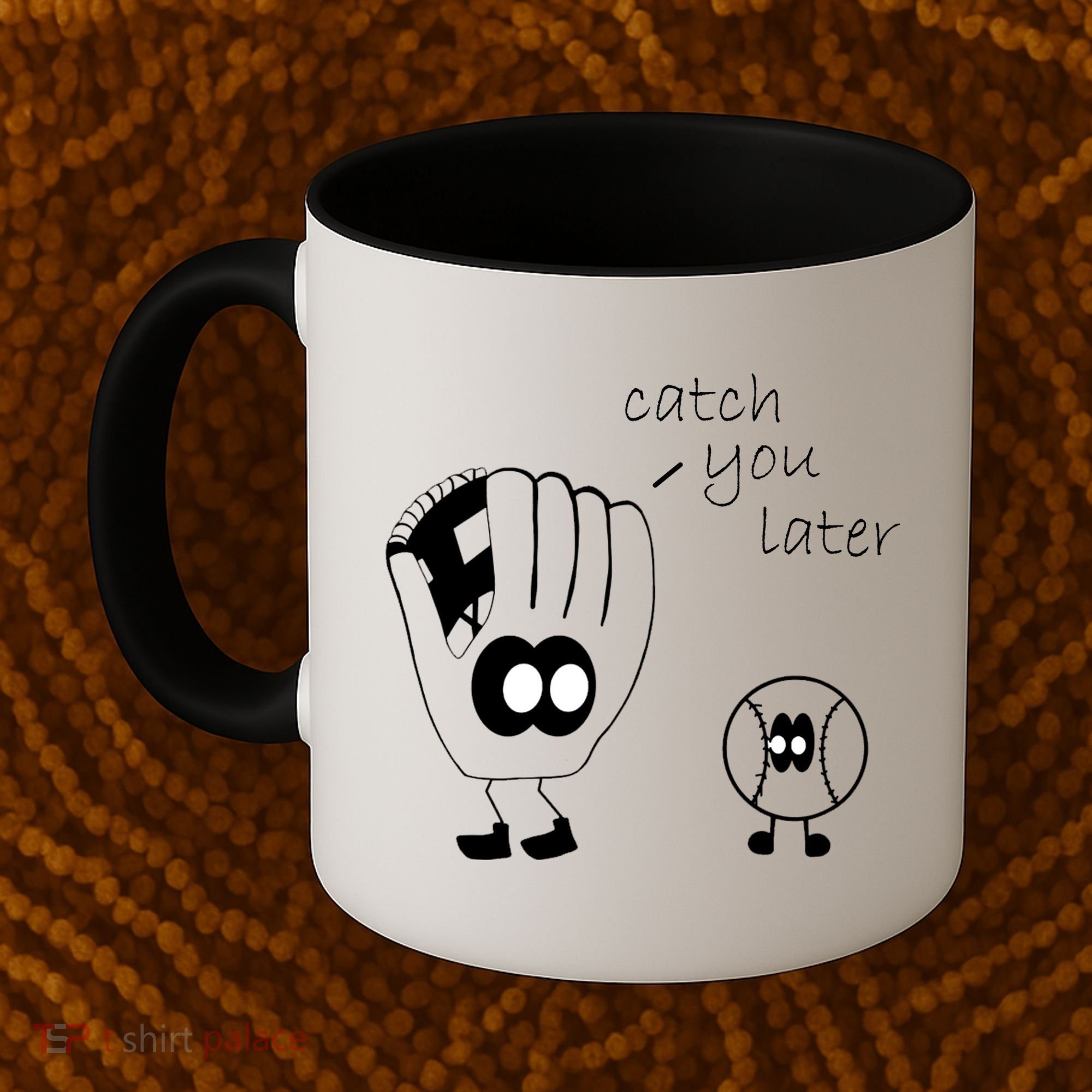 Catch You Later Funny Baseball Coffee Mug