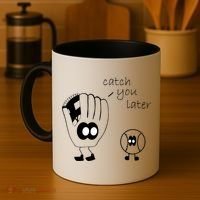 Catch You Later Funny Baseball Coffee Mug thumb 4