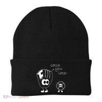 Catch You Later Funny Baseball Beanie thumb 0