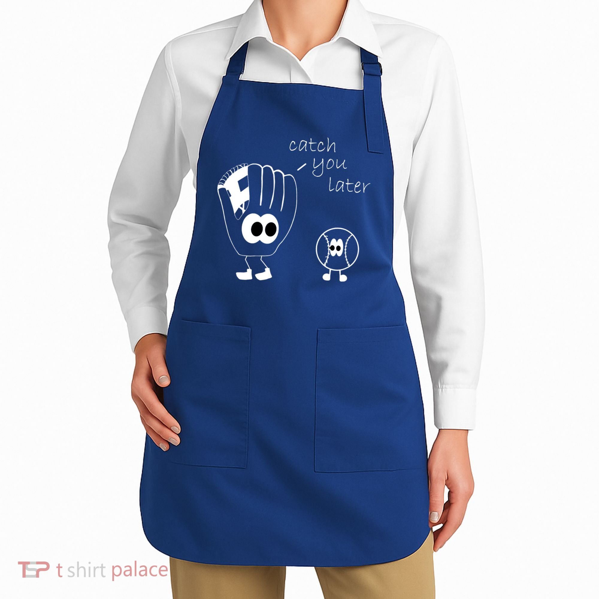 Catch You Later Funny Baseball Apron