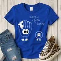 Catch You Later Funny Baseball Women's T-Shirt thumb 3