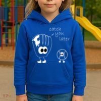 Catch You Later Funny Baseball Kids Hoodie thumb 3