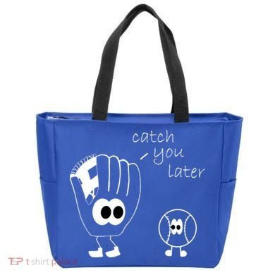 Catch You Later Funny Baseball Tote Bag