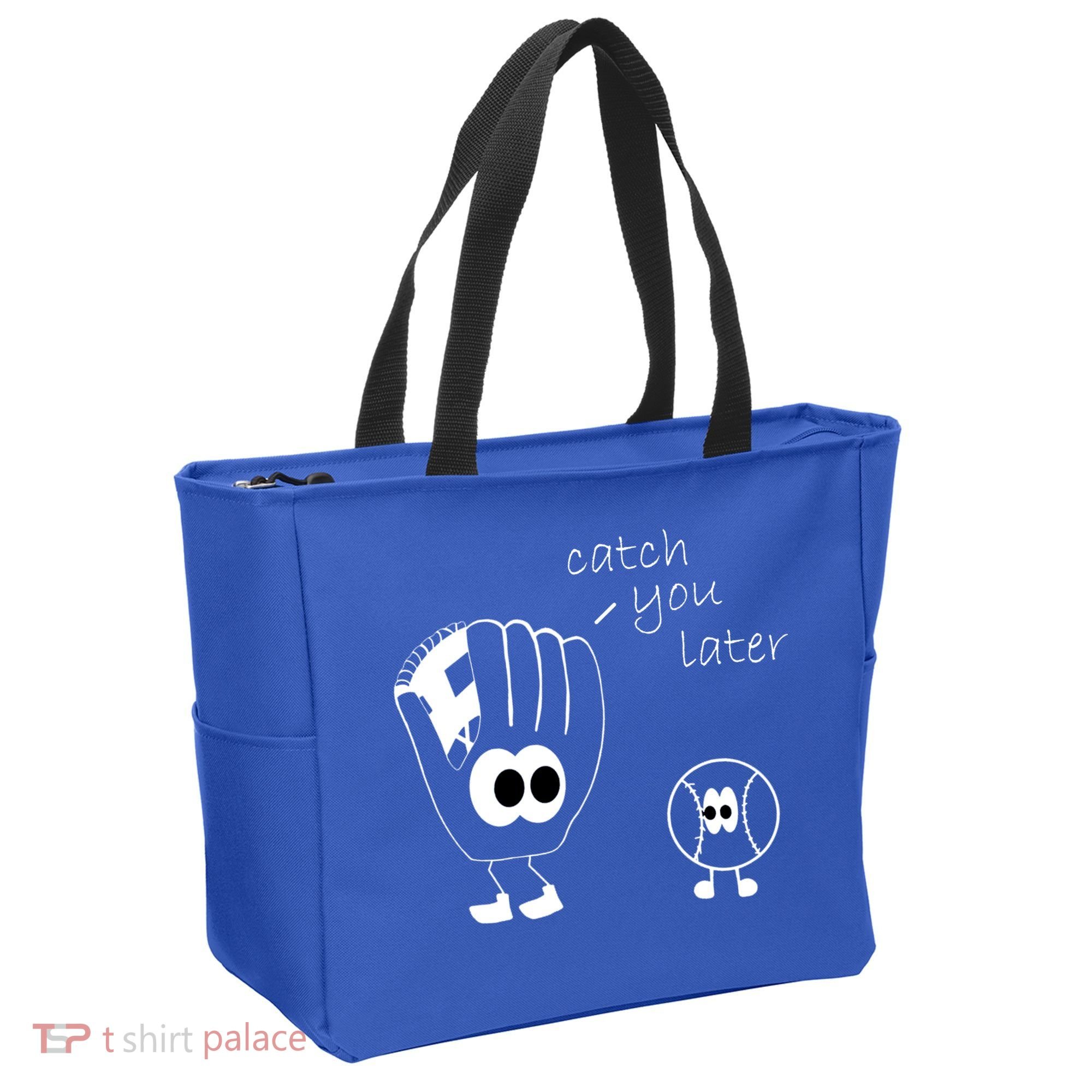 Catch You Later Funny Baseball Tote Bag