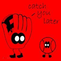 Catch You Later Funny Baseball Santa Hat thumb 1
