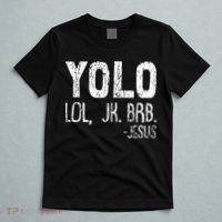 Christian Yolo Lol Jk Brb Jesus Christmas XMas Religious T-Shirt thumb 5