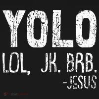 Christian Yolo Lol Jk Brb Jesus Christmas XMas Religious Women's Hoodie thumb 2