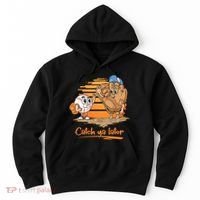 Catch Ya Later Cartoon Baseball Glove And Baseball Ball Hoodie thumb 0