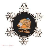 Catch Ya Later Cartoon Baseball Glove And Baseball Ball Ornament thumb 0