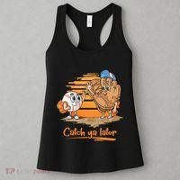 Catch Ya Later Cartoon Baseball Glove And Baseball Ball Women's Tank Top thumb 3