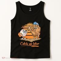 Catch Ya Later Cartoon Baseball Glove And Baseball Ball Tank Top thumb 2
