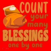 Count Your Many Blessings One By One Thanksgiving Santa Hat thumb 1