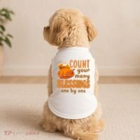 Count Your Many Blessings One By One Thanksgiving Doggie Tank thumb 2
