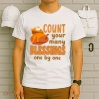 Count Your Many Blessings One By One Thanksgiving T-Shirt thumb 6