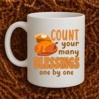 Count Your Many Blessings One By One Thanksgiving Coffee Mug thumb 2