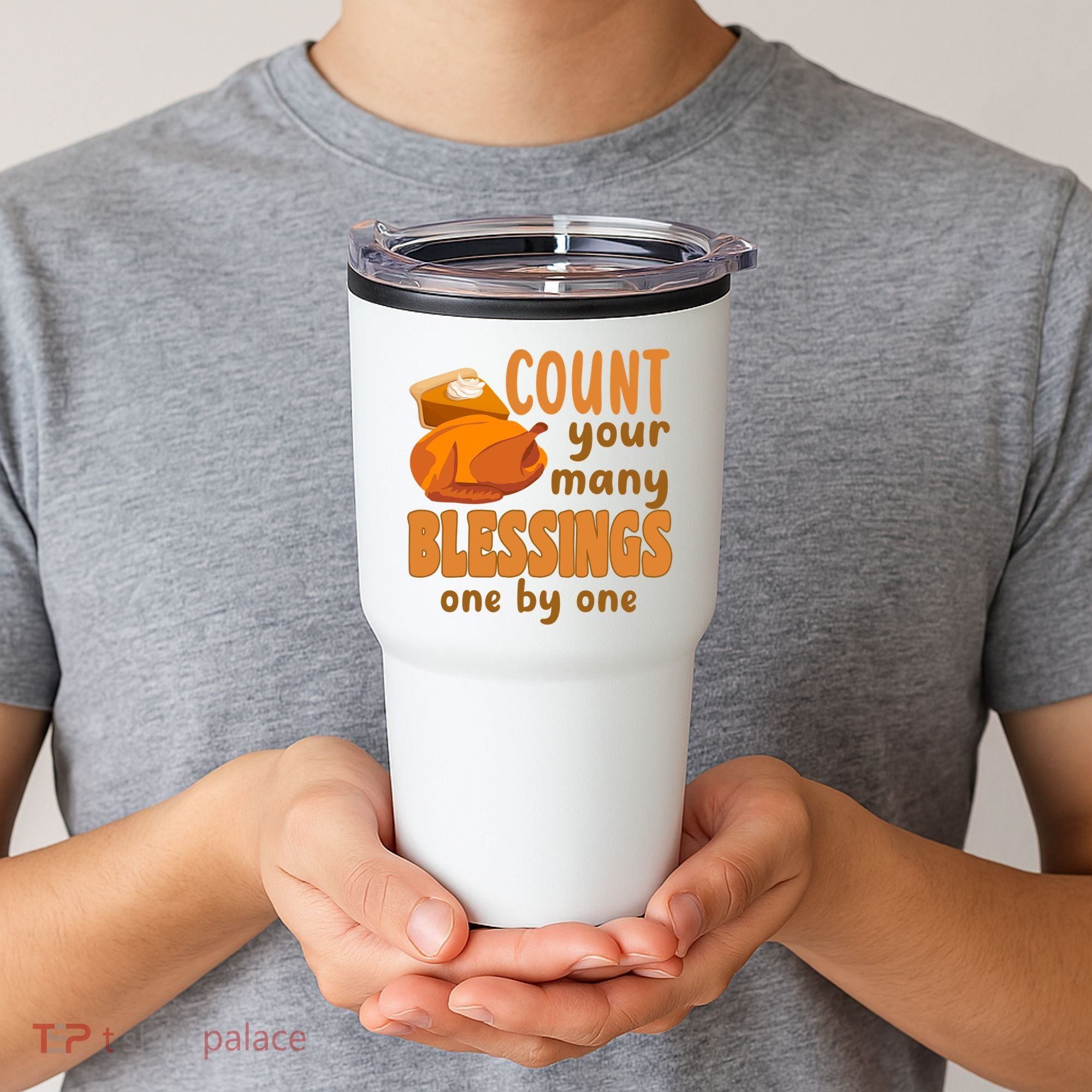 Count Your Many Blessings One By One Thanksgiving Tumbler