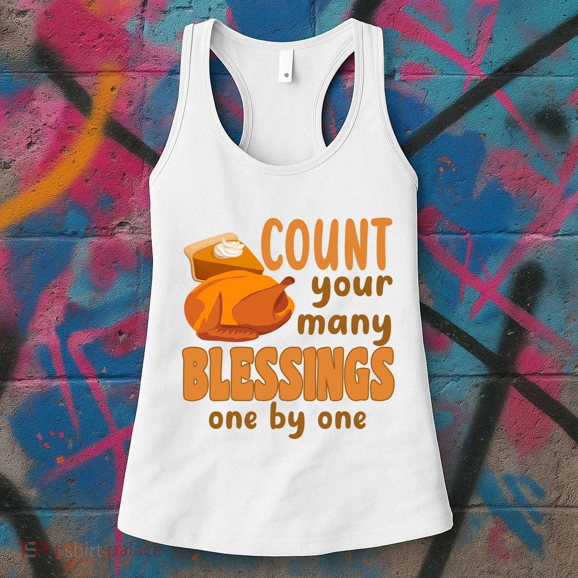 Count Your Many Blessings One By One Thanksgiving Women's Tank Top