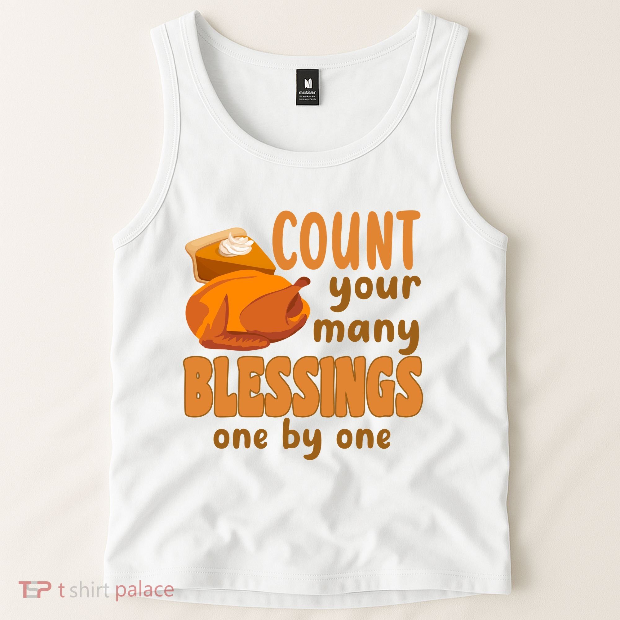 Count Your Many Blessings One By One Thanksgiving Tank Top