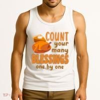Count Your Many Blessings One By One Thanksgiving Tank Top thumb 3