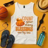 Count Your Many Blessings One By One Thanksgiving Tank Top thumb 4