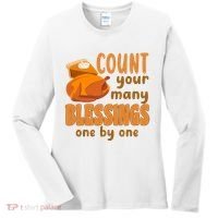 Count Your Many Blessings One By One Thanksgiving Women's Long Sleeve Shirt thumb 0
