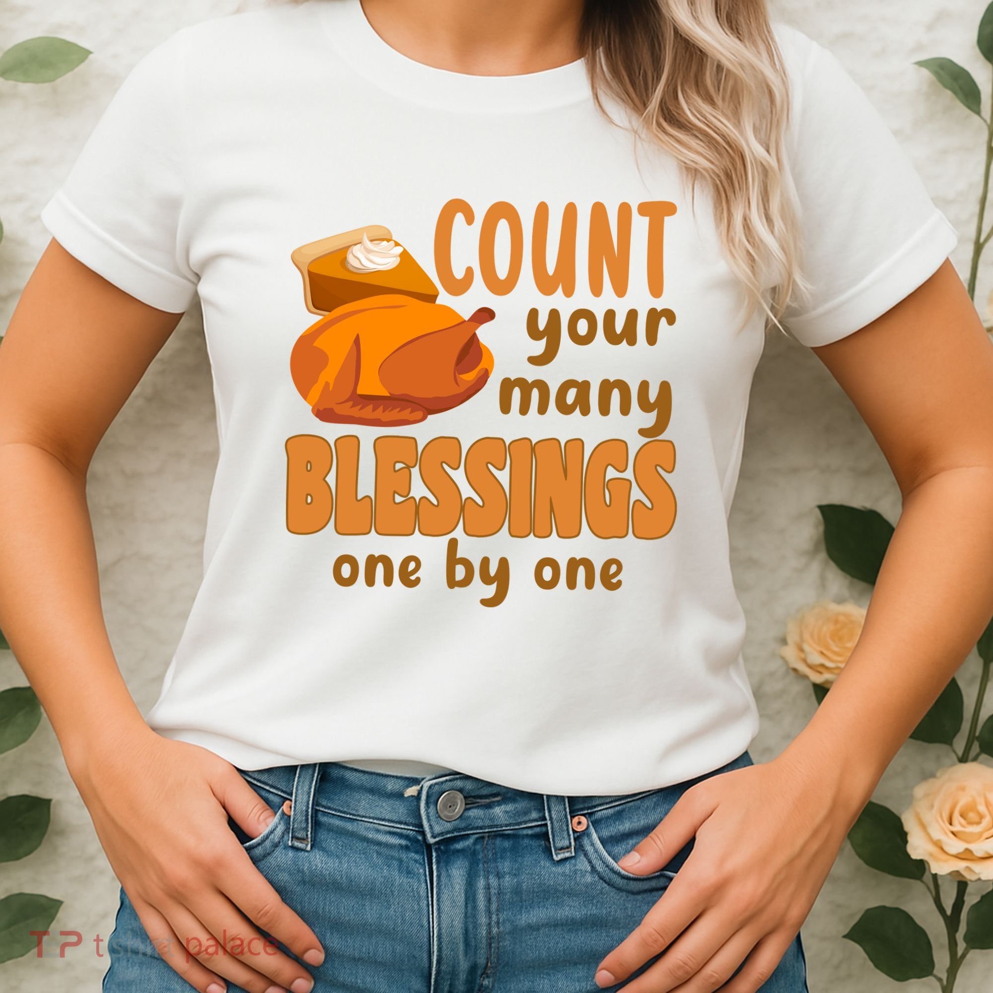 Count Your Many Blessings One By One Thanksgiving Women's T-Shirt