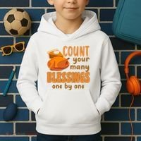 Count Your Many Blessings One By One Thanksgiving Kids Hoodie thumb 2