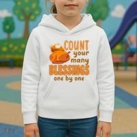Count Your Many Blessings One By One Thanksgiving Kids Hoodie thumb 3