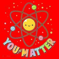Cute You Matter Atoms Molecule Cell Santa Hat thumb 1