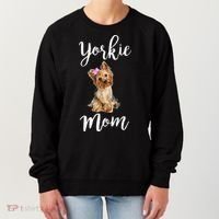 Cute Yorkie Mom Dog Apparel Gift Women's Sweatshirt thumb 0