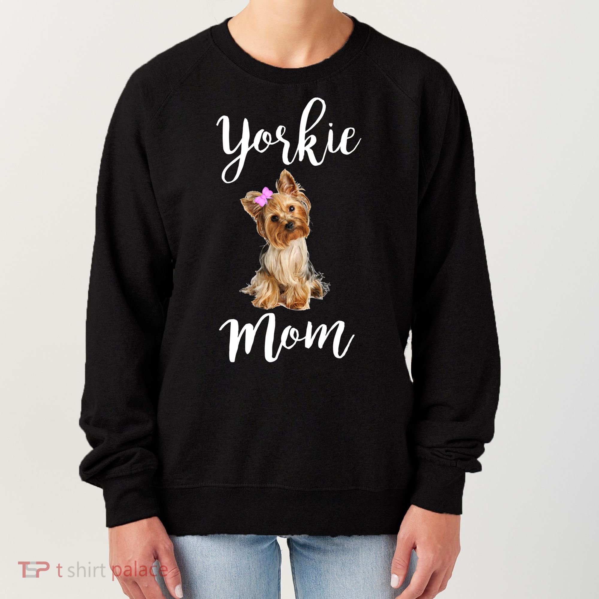 Cute Yorkie Mom Dog Apparel Gift Women's Sweatshirt