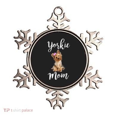 Cute Yorkie Mom Dog Apparel Gift Ornament