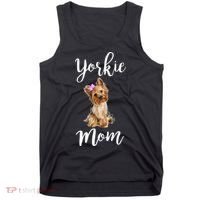 Cute Yorkie Mom Dog Apparel Gift Tank Top thumb 0