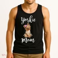 Cute Yorkie Mom Dog Apparel Gift Tank Top thumb 3