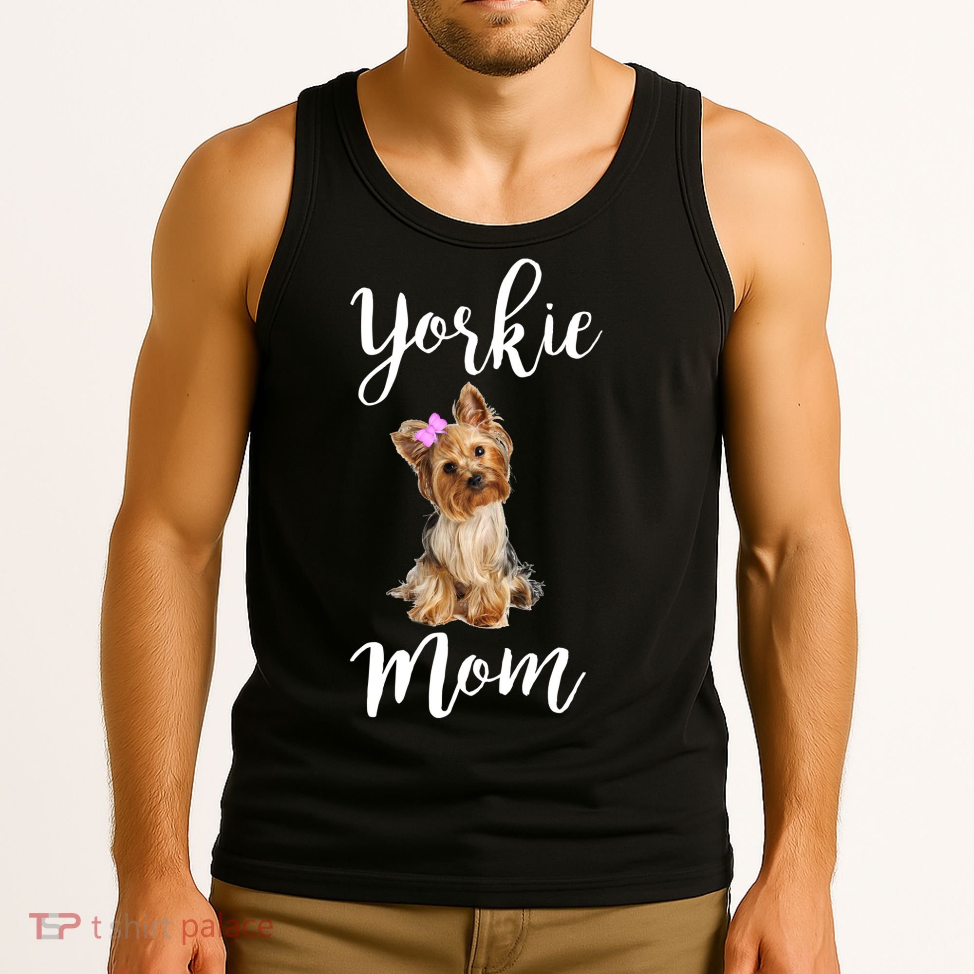Cute Yorkie Mom Dog Apparel Gift Tank Top