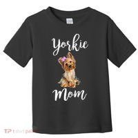Cute Yorkie Mom Dog Apparel Gift Toddler T-Shirt thumb 0