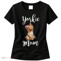 Cute Yorkie Mom Dog Apparel Gift Women's T-Shirt thumb 0