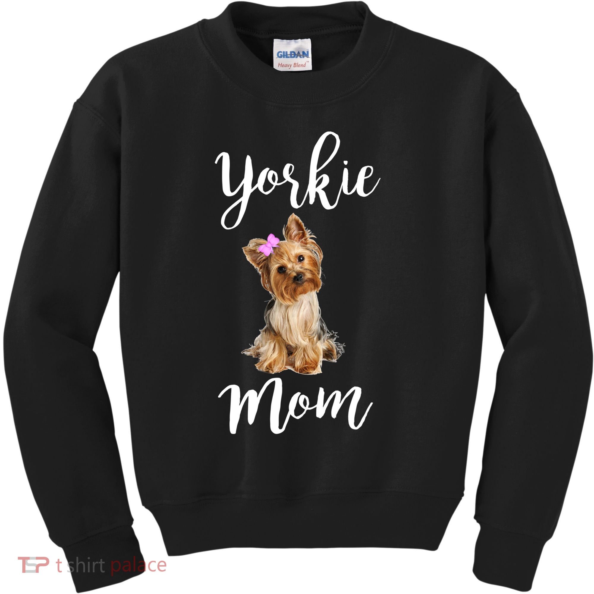 Cute Yorkie Mom Dog Apparel Gift Kids Sweatshirt